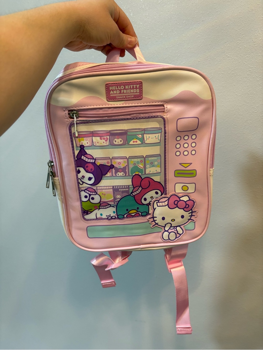 Hello Kitty Pink Kids Backpack with Pastel Accents